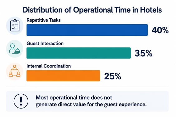 Distribution of Operational Time in Hotels