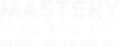 Mastery Coding Logo_Tagline Logo-White
