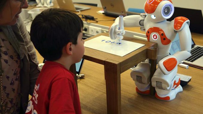 How can robots teach children about math and science?