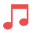 Music Icon red