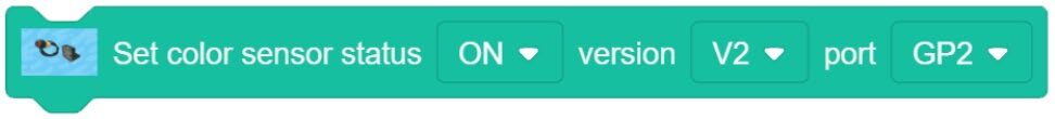 Color Sensor Status