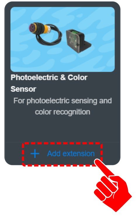 Add extension dialog