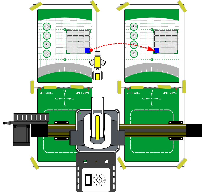 Field diagrams taped