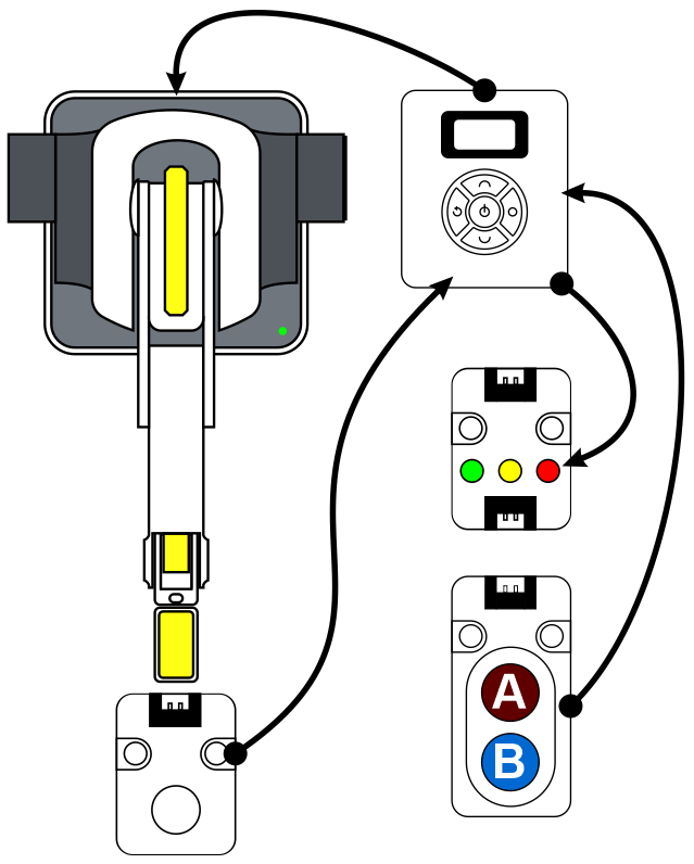 DobotBlock Lab connection steps