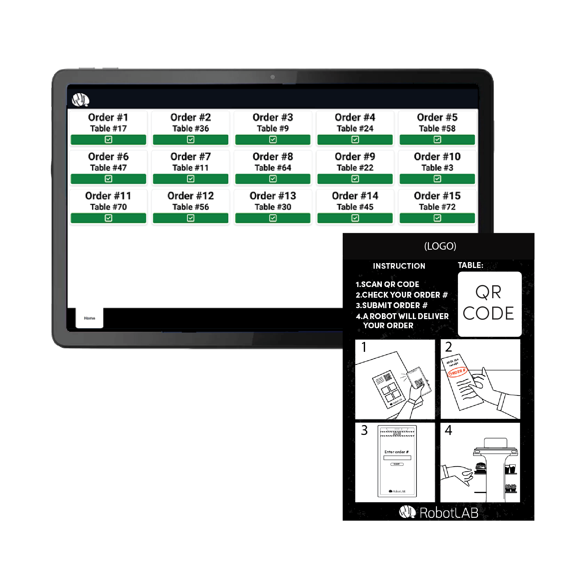 Serveswift QR Automated Robot Delivery System