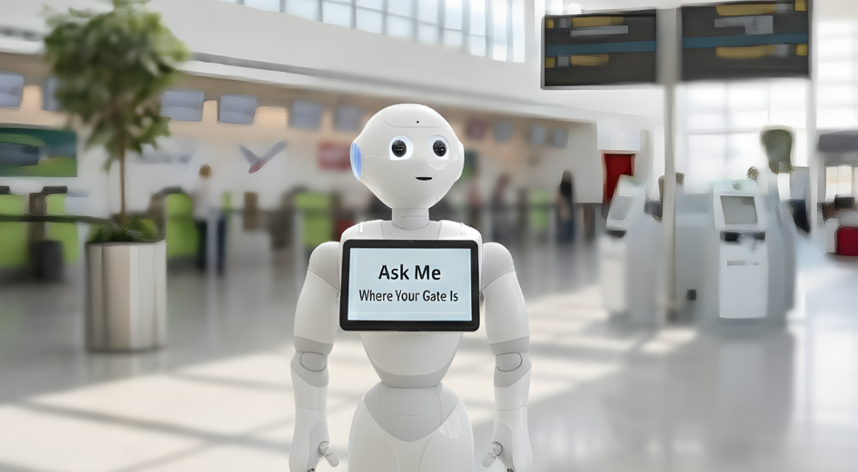 Softbank Pepper at Airport